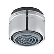 PRESTO - Lot de 2 aérateurs antitartre avec limiteur de débit 3 l/min M 24x1 chromé - vignette