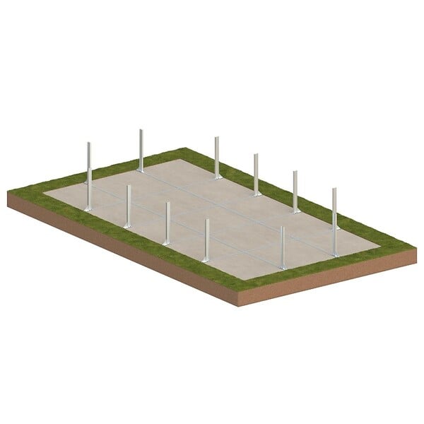 ALTANKA - Piscine hors sol en bois AQUA 10.2 x 5.2 - H.1.45 m, sable, cadre en métal - sans dalle - BAS7310OSPU3 - large