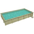 ALTANKA - Piscine hors sol en bois AQUA 10.2 x 5.2 - H.1.45 m, sable, fixations à visser - BAS7310OSPL3 - vignette