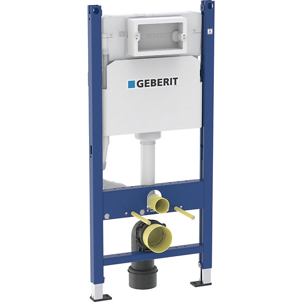 GEBERIT - Pack WC Bati-support Geberit Duofix + WC sans bride Vitra S60 + Abattant SoftClose + Plaque Blanche (S60Geb3) - large