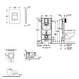 GROHE - Pack WC Bâti-support Rapid SL + WC sans bride Vitra S60 + Abattant SoftClose + Plaque chrome (RapidSL-S60-1) - vignette