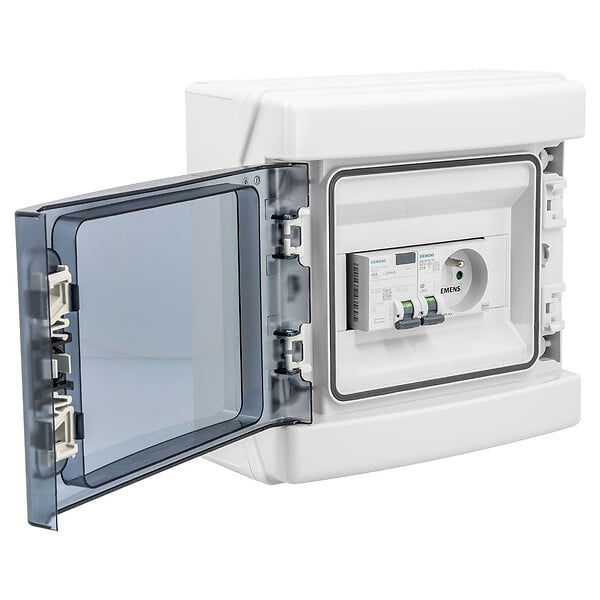 BATILEC - Tableau pré-équipé : ID 40A AC, disjoncteur 16A, prise modulaire 2P+T 16A. - large