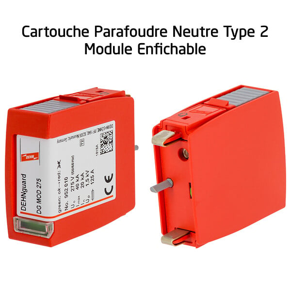 DEHN - Module de Protection Parafoudre Type 2 – 275 V – 20 kA / 40 kA - large