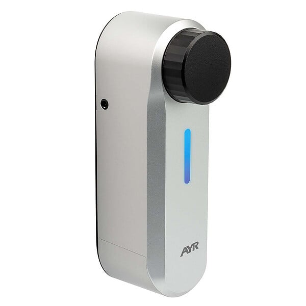 AYR - AYR Serrure connectée int_PASS 515 : Bluetooth, pilotable à distance, alarme intégrée 100dB, finition mat chrome - large