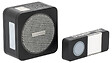 CEEZAM - Sonnette sans fil – volume 4 niveaux, mode silencieux 3 à 12 h, 18 mélodies, bouton étanche, anthracite, portée jusqu'à 150m-CEEZAM - vignette