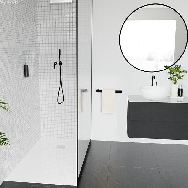 VILLEROY ET BOCH - Receveur découpable 150 X 90  Exclusive rectangle blanc - large