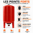 GT MARKET - Réservoir pression à vessie vertical - 50 litres - vignette