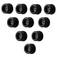 FONTINI - Lot de 10 prises avec terre Garby Colonial – Porcelaine noire  – Design rétro élégant – Installation encastrée-FONTINI - vignette
