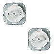 FONTINI - Lot de 2 Interrupteurs Va-et-Vient FONTINI Garby Colonial – Rétro en Porcelaine Blanche – Style Vintage, Installation Encastrable-FONTINI - vignette