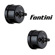 FONTINI - Lot de 2 Interrupteurs Va-et-Vient FONTINI Garby Colonial – Rétro en Porcelaine Noire – Style Vintage, Installation Encastrable-FONTINI - vignette