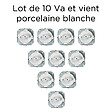 FONTINI - Lot de 10 Interrupteurs Va-et-Vient FONTINI Garby Colonial – Rétro en Porcelaine Blanche – Style Vintage, Installation Encastrable-FONTINI - vignette