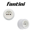 FONTINI - Lot de 2 Prises Garby – Prises Murales Intérieures Plastique Blanc – 16A / 250V – Pose en Saillie – Fabrication Européenne-FONTINI - vignette