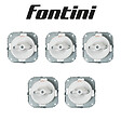 FONTINI - Lot de 5 Interrupteurs Va-et-Vient FONTINI Garby Colonial – Rétro en Porcelaine Blanche – Style Vintage, Installation Encastrable-FONTINI - vignette