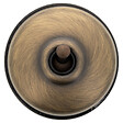 FONTINI - Interrupteur va-et-vient - Gamme Dimbler porcelaine noire - Manette laiton vieilli - Sans passe-câble 250V 10AX - Vintage-FONTINI - vignette