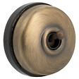 FONTINI - Interrupteur va-et-vient - Gamme Dimbler porcelaine noire - Manette laiton vieilli - Sans passe-câble 250V 10AX - Vintage-FONTINI - vignette