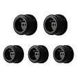 FONTINI - Lot de 5 prises avec terre Garby Colonial – Porcelaine noire – Design rétro élégant – Installation encastrée-FONTINI - vignette
