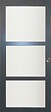 GD MENUISERIES - Porte Coulissante Blakeria Gris Anthr Vitrée H204 x L93 cm, Coquilles - vignette