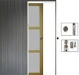 GD MENUISERIES - Porte Coulissante Ayous 3 Panneaux Gris Clair H204 x L83 cm,Galandage - vignette