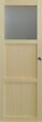 GD MENUISERIES - Porte Coulissante bois Ayous 2 Panneaux, 1 Vitrage H204 x L73 cm, Coquilles - vignette