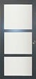GD MENUISERIES - Porte Coulissante Blakeria Gris Anthr Vitrée H204 x L73 cm, Coquilles - vignette