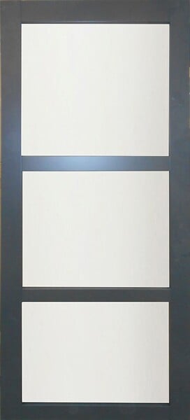 GD MENUISERIES - Porte Coulissante Blakeria Gris Anthr Vitrée H204 x L83 cm - large