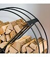 COOK KING - Porte bûches RONDO acier robuste grande capacité CookKing 333258 - vignette