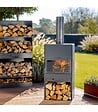 COOK KING - Cheminée extérieure acier robuste VENTO grille incluse CookKing PACK-111501DG - vignette