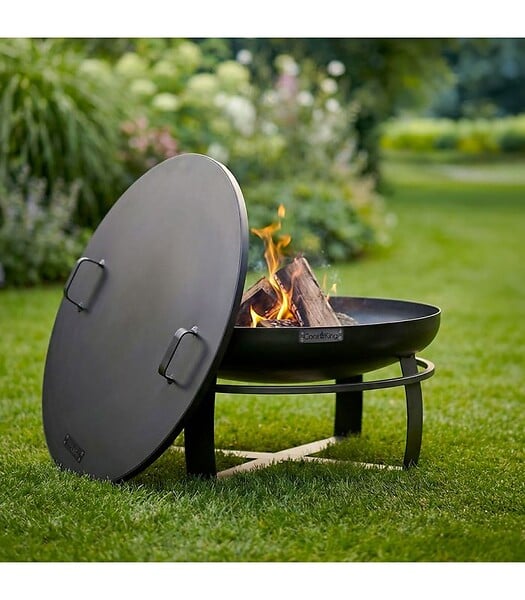 COOK KING - Braséro VIKING 80cm acier robuste couvercle inclus CookKing PACK-111262-1 - large