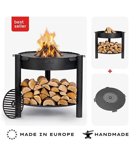 COOK KING - Braséro MONTANA 80cm plancha grille combinée CookKing PACK-111363-2 - large