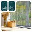 VOUNOT - Store moustiquaire pour fenetre enroulable et recoupable en pvc L100 x H160 cm Blanc - vignette