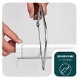 VOUNOT - Store moustiquaire pour fenetre enroulable et recoupable en pvc L100 x H160 cm Blanc - vignette
