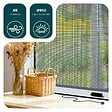 VOUNOT - Store moustiquaire pour fenetre enroulable et recoupable en aluminium L80 x H130 cm Blanc - vignette