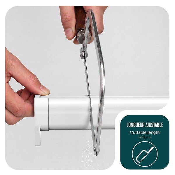 VOUNOT - Store moustiquaire pour fenetre enroulable et recoupable en pvc L80 x H130 cm Blanc - large