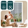 VOUNOT - Store moustiquaire pour fenetre enroulable et recoupable en pvc L80 x H130 cm Blanc - vignette