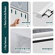 VOUNOT - Store moustiquaire pour fenetre enroulable et recoupable en pvc L80 x H130 cm Blanc - vignette