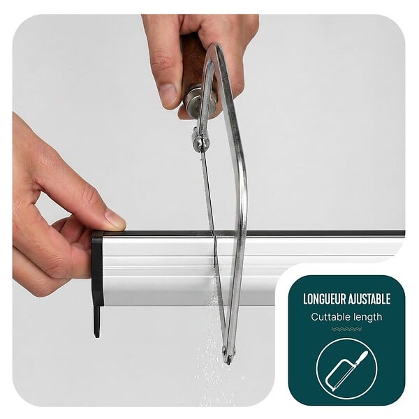 VOUNOT - Store moustiquaire pour fenetre enroulable et recoupable en aluminium L150 x H160 cm Blanc - large