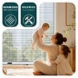 VOUNOT - Store moustiquaire pour fenetre enroulable et recoupable en aluminium L150 x H160 cm Blanc - vignette