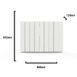 BATILEC - BATILEC Radiateur connecté à inertie alu ZILO WiFi 2000 W - vignette