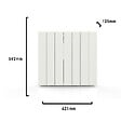 BATILEC - BATILEC Radiateur connecté à inertie ALU ZILO WiFi 1500 W - vignette