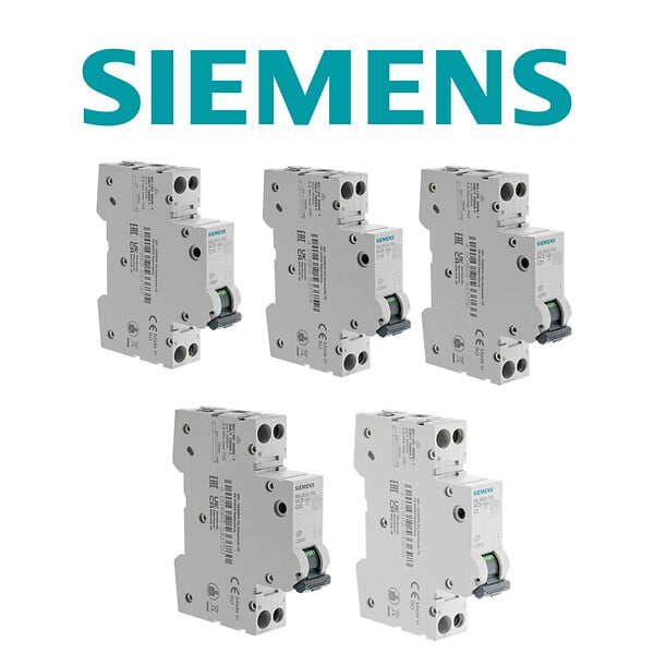 SIEMENS - Lot de 22 disjoncteurs modulaires Ph+N – 1×2A, 4×10A, 8×16A, 8×20A, 1×32A - large
