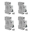 SIEMENS - Lot de 8 disjoncteurs modulaires Ph+N – 2×10A, 3×16A, 2×20A, 1×32A - vignette
