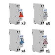 EATON CAPRI - Lot de 13 disjoncteurs modulaires Ph+N – 3×10A, 5×16A, 4×20A, 1×32A - vignette