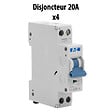 EATON CAPRI - Lot de 13 disjoncteurs modulaires Ph+N – 3×10A, 5×16A, 4×20A, 1×32A - vignette