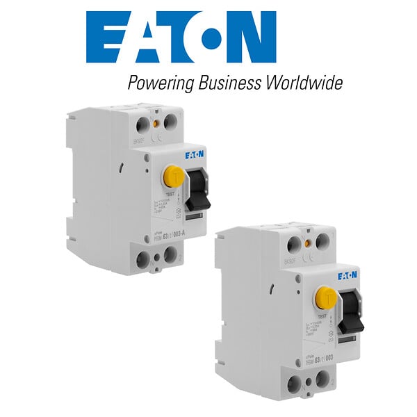 EATON CAPRI - Lot de 2 interrupteurs différentiels 63A – 30 mA – 1 Type A + 1 Type AC - large
