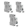 SIEMENS - Lot de 6 disjoncteurs modulaires Ph+N – 2×10A, 2×16A, 2×20A - vignette