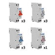 EATON CAPRI - Lot de 10 disjoncteurs modulaires Ph+N – 3×10A, 3×16A, 3×20A, 1×32A - vignette