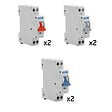 EATON CAPRI - Lot de 6 disjoncteurs modulaires Ph+N – 2×10A, 2×16A, 2×20A - vignette