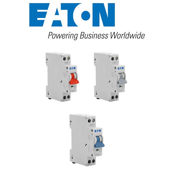 EATON CAPRI - Lot de 6 disjoncteurs modulaires Ph+N – 2×10A, 2×16A, 2×20A - large
