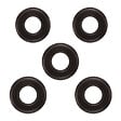 FONTINI - Lot de 5 Plaques Décoratives 1 Poste Garby Colonial – Porcelaine noire – Compatible Gammes GARBY, GARBY COLONIAL et DIMBLER – Pose En Saillie ou Encastrable – Finition Haut de Gamme - vignette
