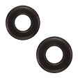 FONTINI - Lot de 2 Plaques Décoratives 1 Poste Garby Colonial – Porcelaine noire – Compatible Gammes GARBY, GARBY COLONIAL et DIMBLER – Pose En Saillie ou Encastrable – Finition Haut de Gamme - vignette